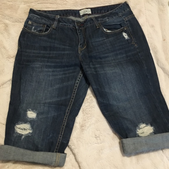 Aeropostale Denim - Aeropostal dark denim jean shorts